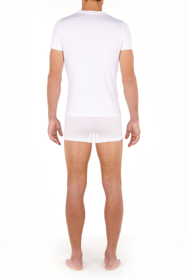 402466 Tencel Soft T-Shirt V Neck - 0003 White